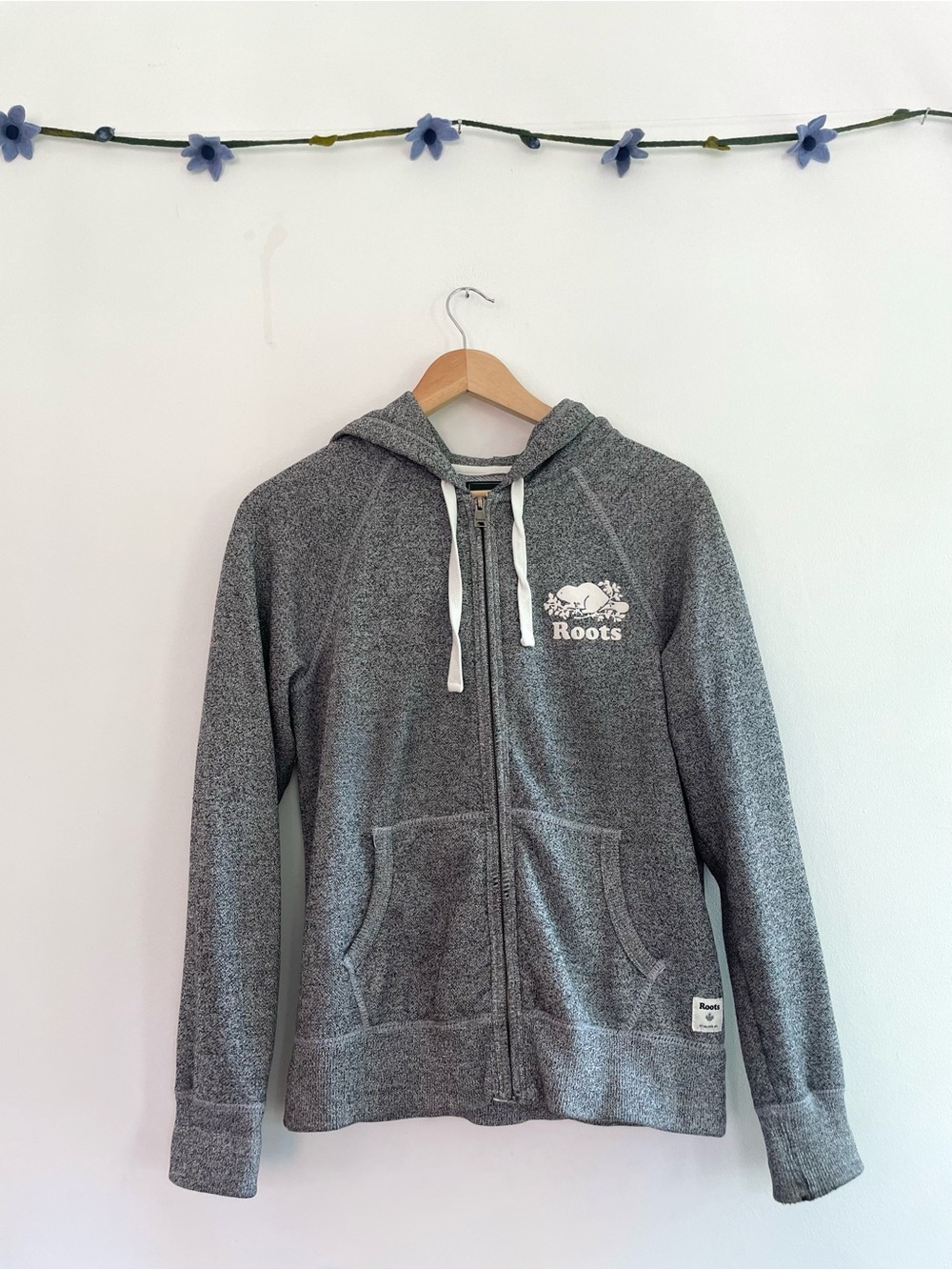 Roots Full-Zip Hoodie with Logo